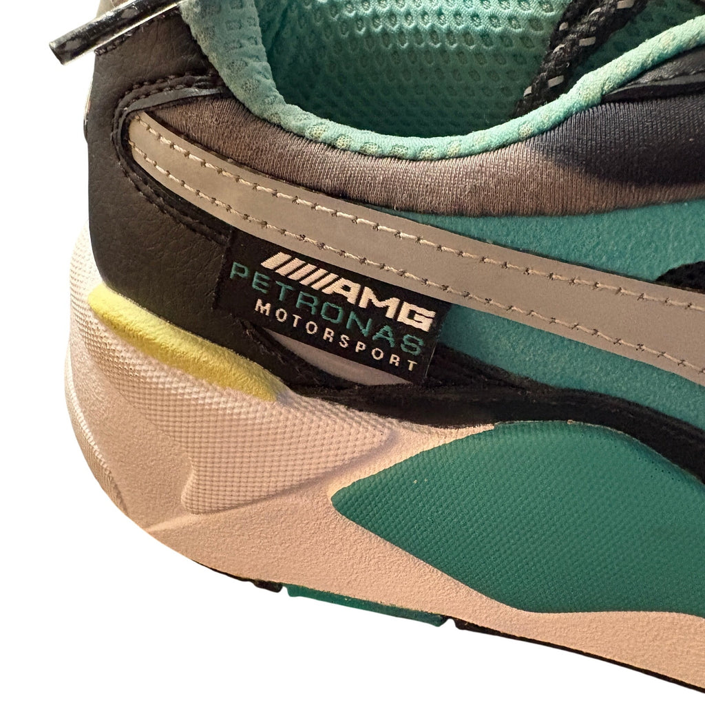 Puma RS-X AMG Petronas Mens 8 Black Teal Running Sneakers