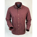 Dockers Button Up Shirt Mens XL Maroon Red Cotton LS Classic Fit Shirt