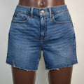 J.Crew Denim Shorts Womens 27 Blue Raw Hem Mid Rise Jean Shorts