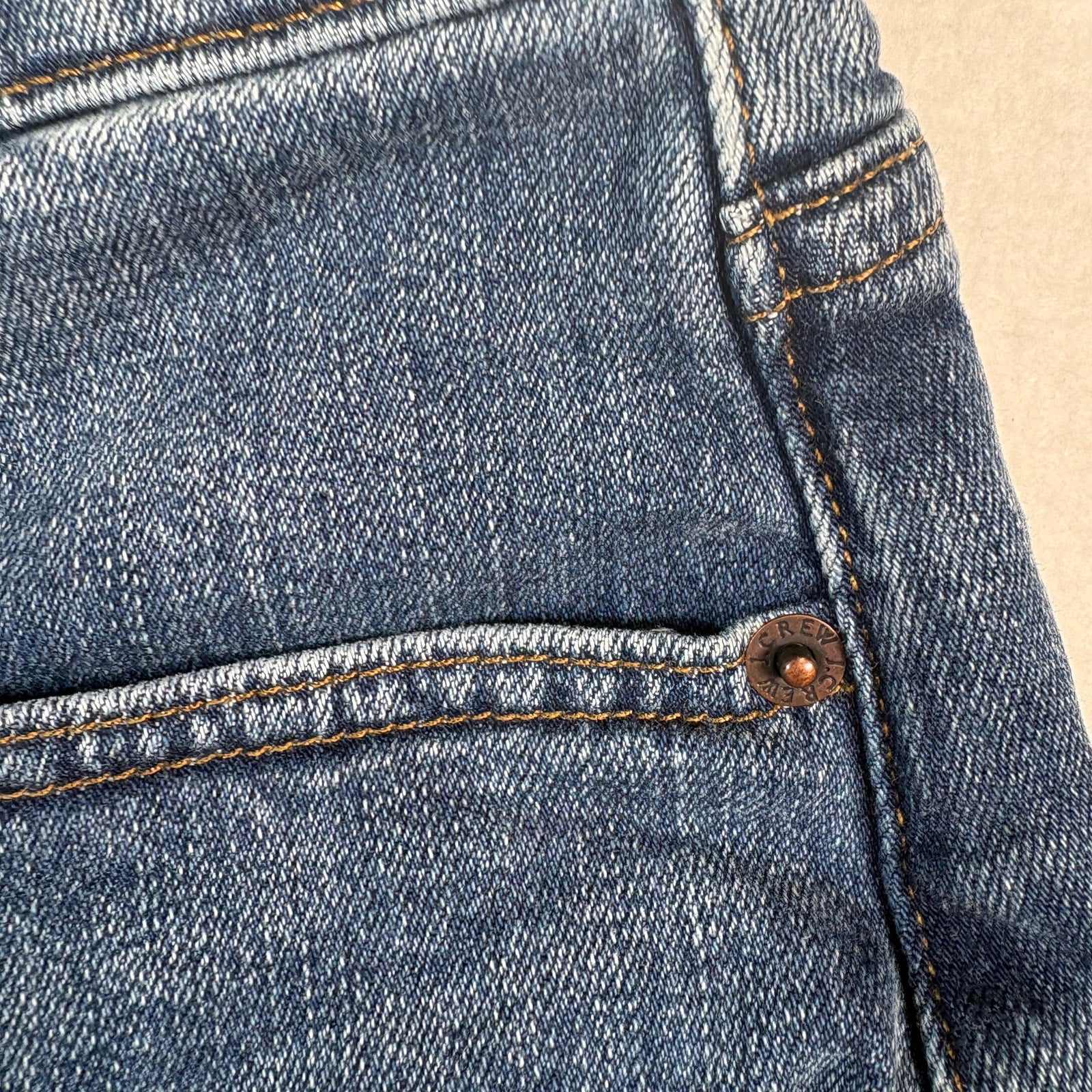 J.Crew Denim Shorts Womens 27 Blue Raw Hem Mid Rise Jean Shorts