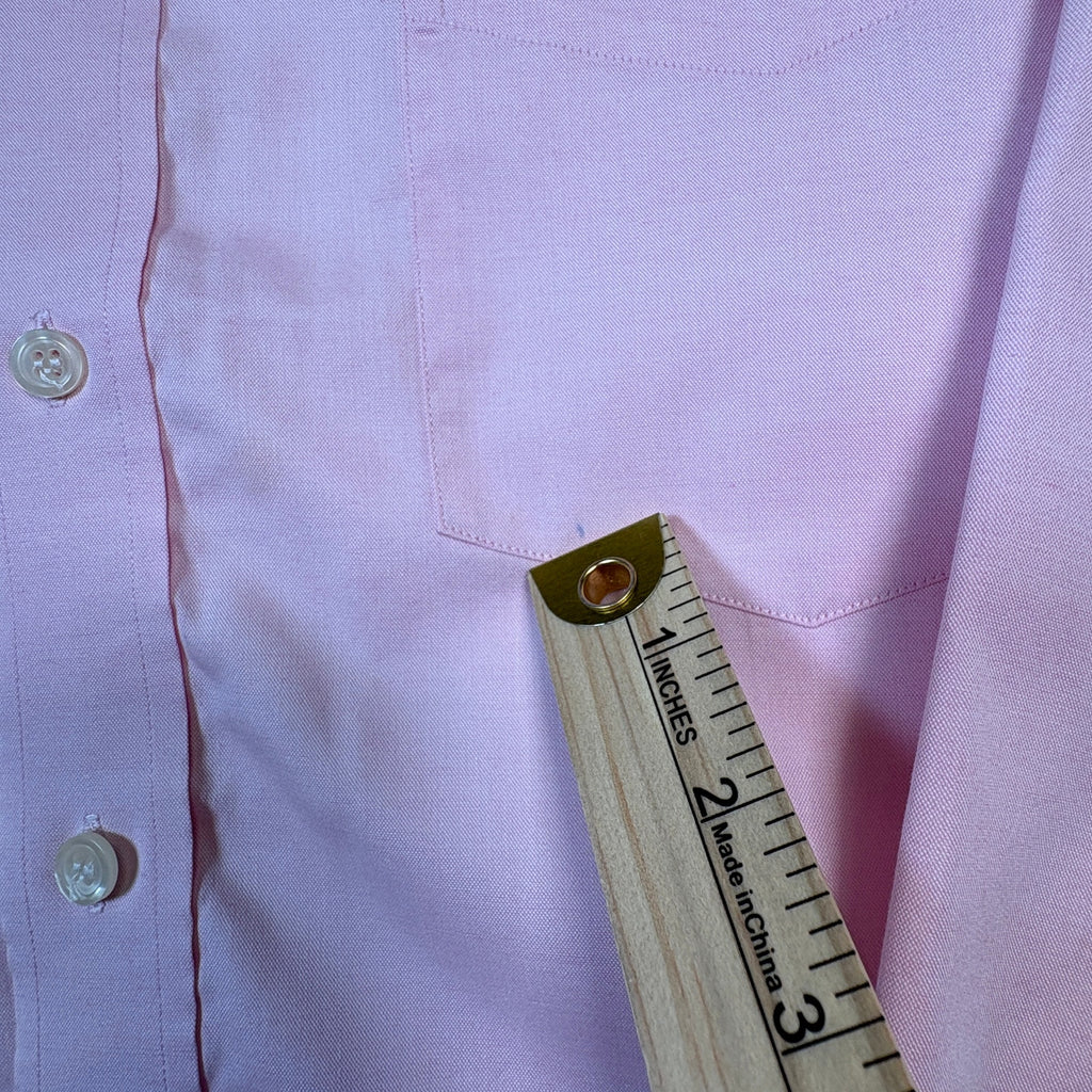Bobby’s Fashions Button Down Dress Shirt Mens Pink LS Custom Tailored Hong Kong