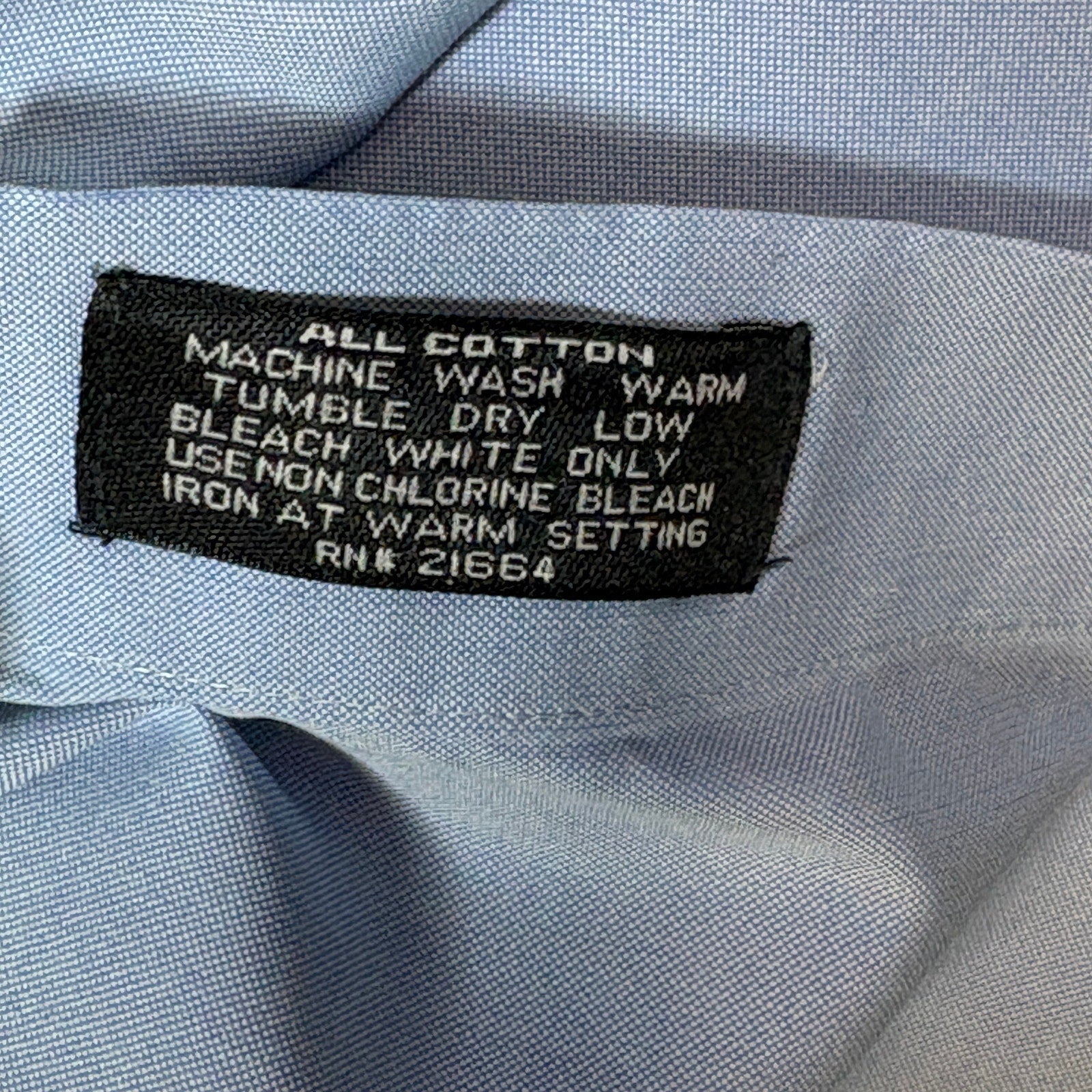 Jos A Bank Traveler Dress Shirt Mens 16.5 35 Blue Check Button Down Cotton LS