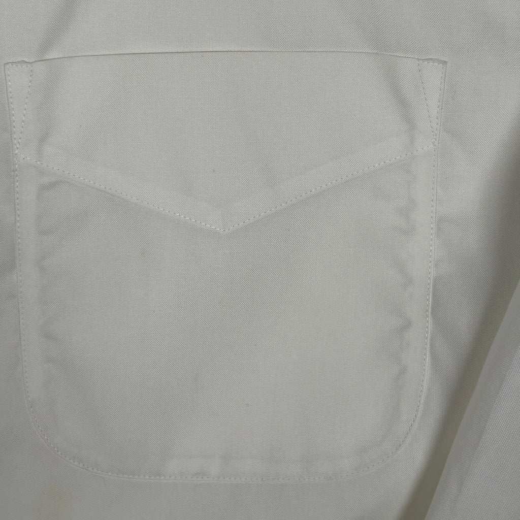 Jos A Bank Traveler Dress Shirt Mens 16.5 35 White Long Sleeve Button Up Cotton