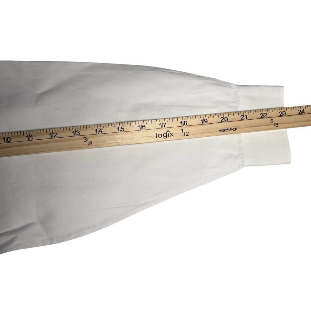 Jos A Bank Executive Collection Dress Shirt White 16.5 35 Men Long Sleeve Cotton