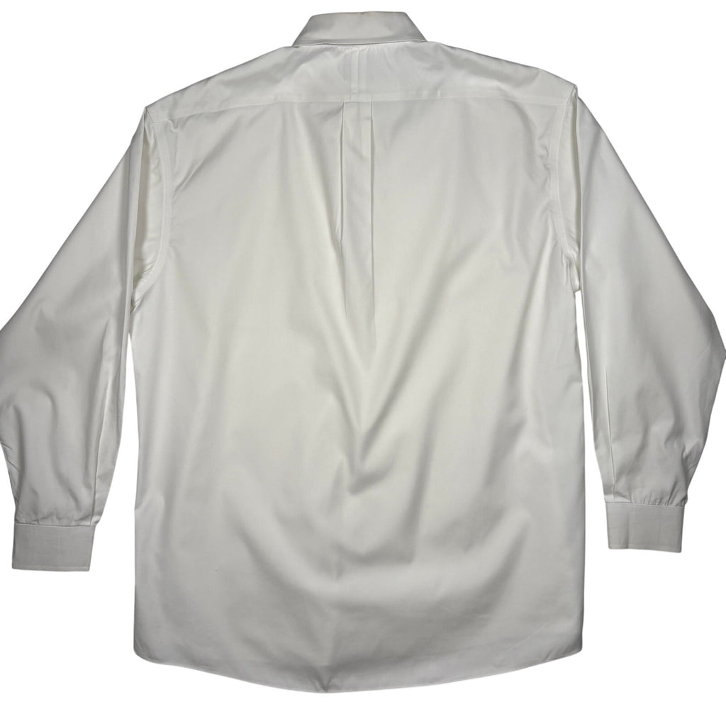 Jos A Bank Traveler Dress Shirt Mens L 16.5 35 White Cotton Button Up