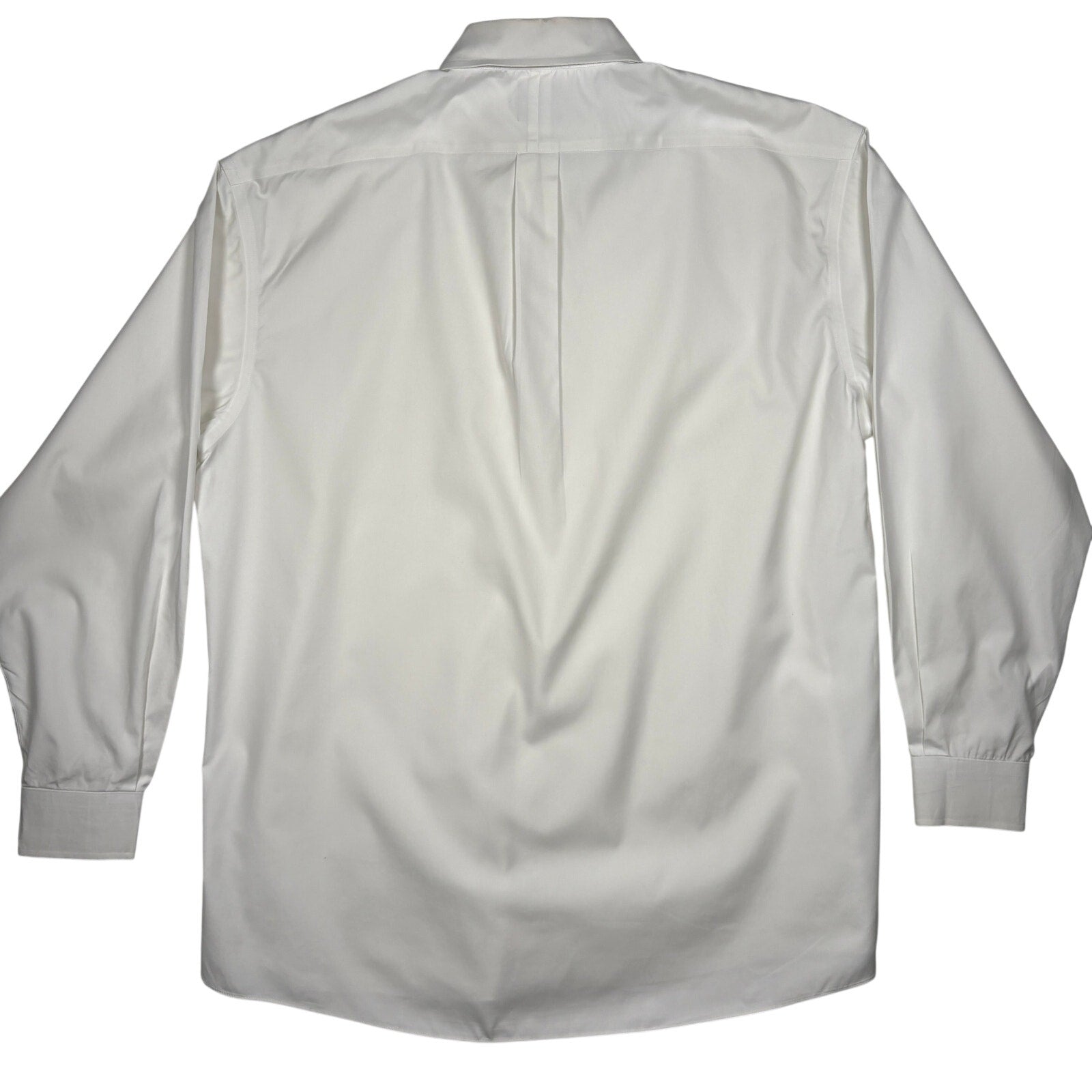 Jos A Bank Traveler Dress Shirt Mens L 16.5 35 White Cotton Button Up
