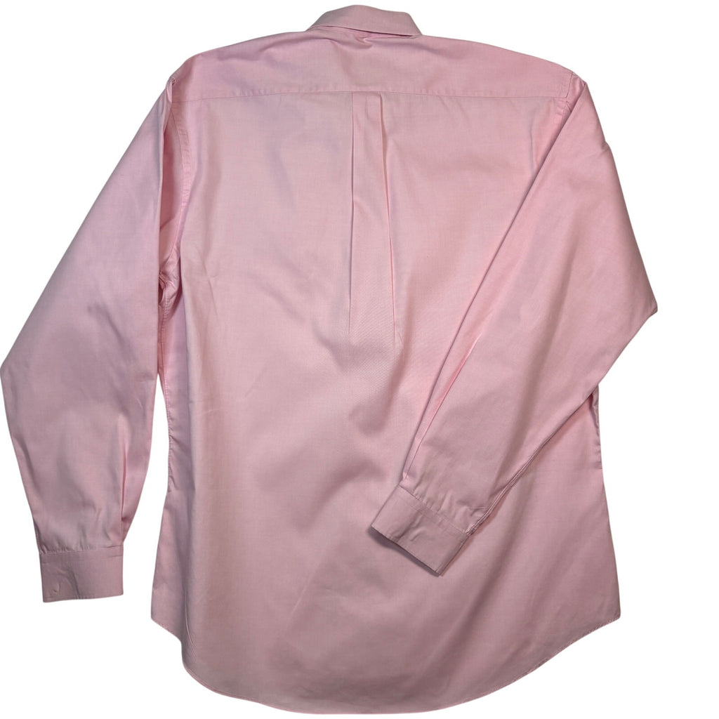 Bobby’s Fashions Button Down Dress Shirt Mens Pink LS Custom Tailored Hong Kong