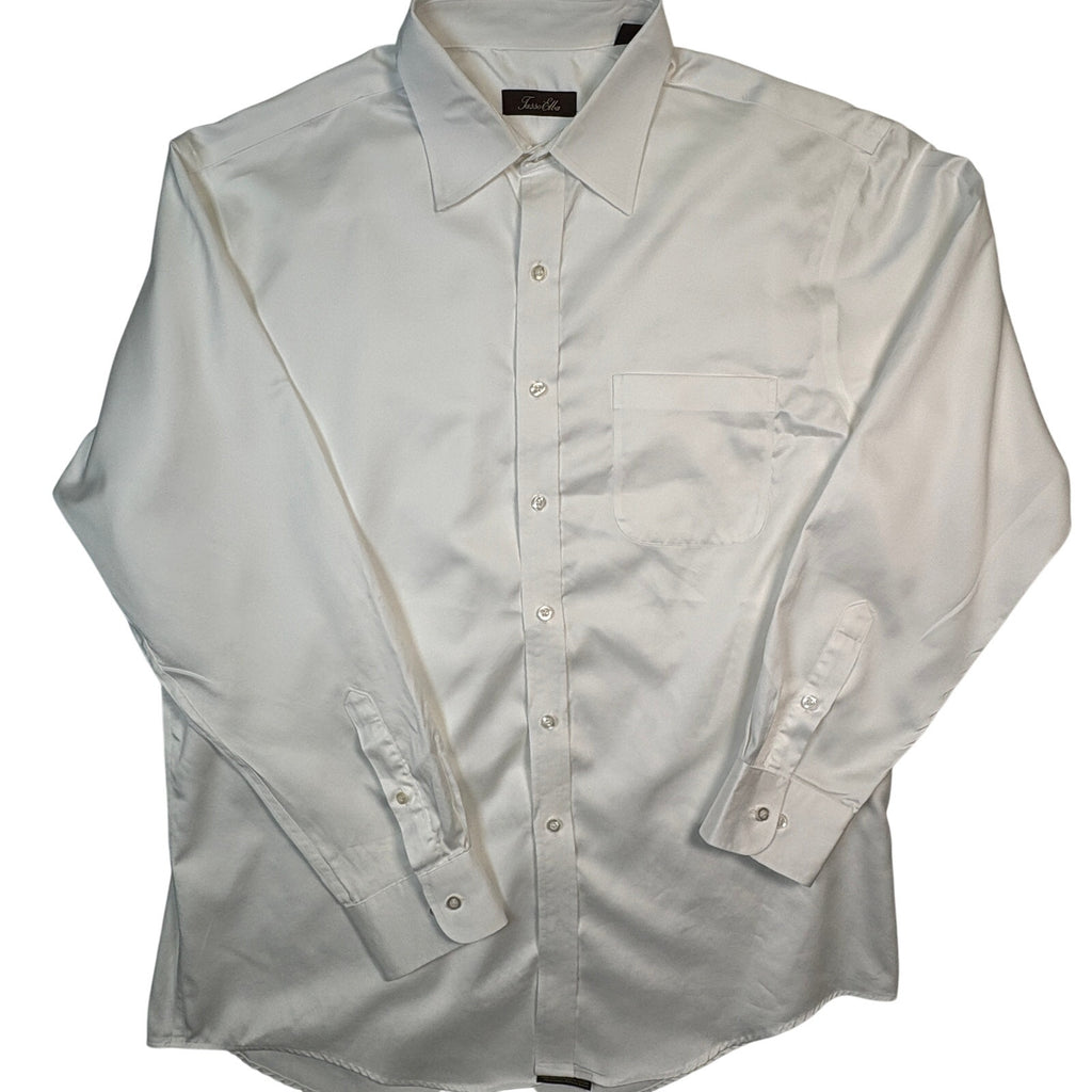 Tasso Elba Men's White Egyptian Cotton Dress Shirt
