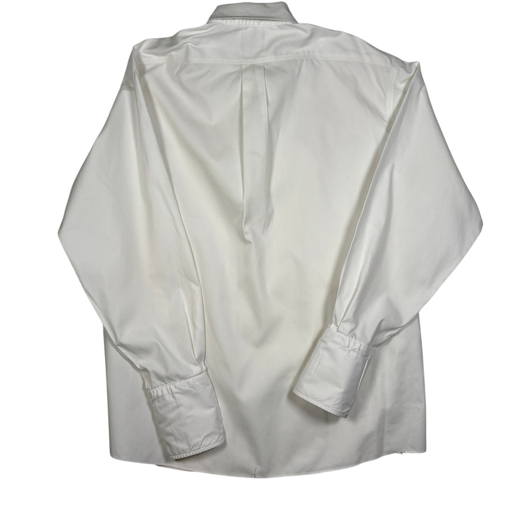Jos A Bank Traveler Dress Shirt Mens 16.5 35 White Long Sleeve Button Up Cotton