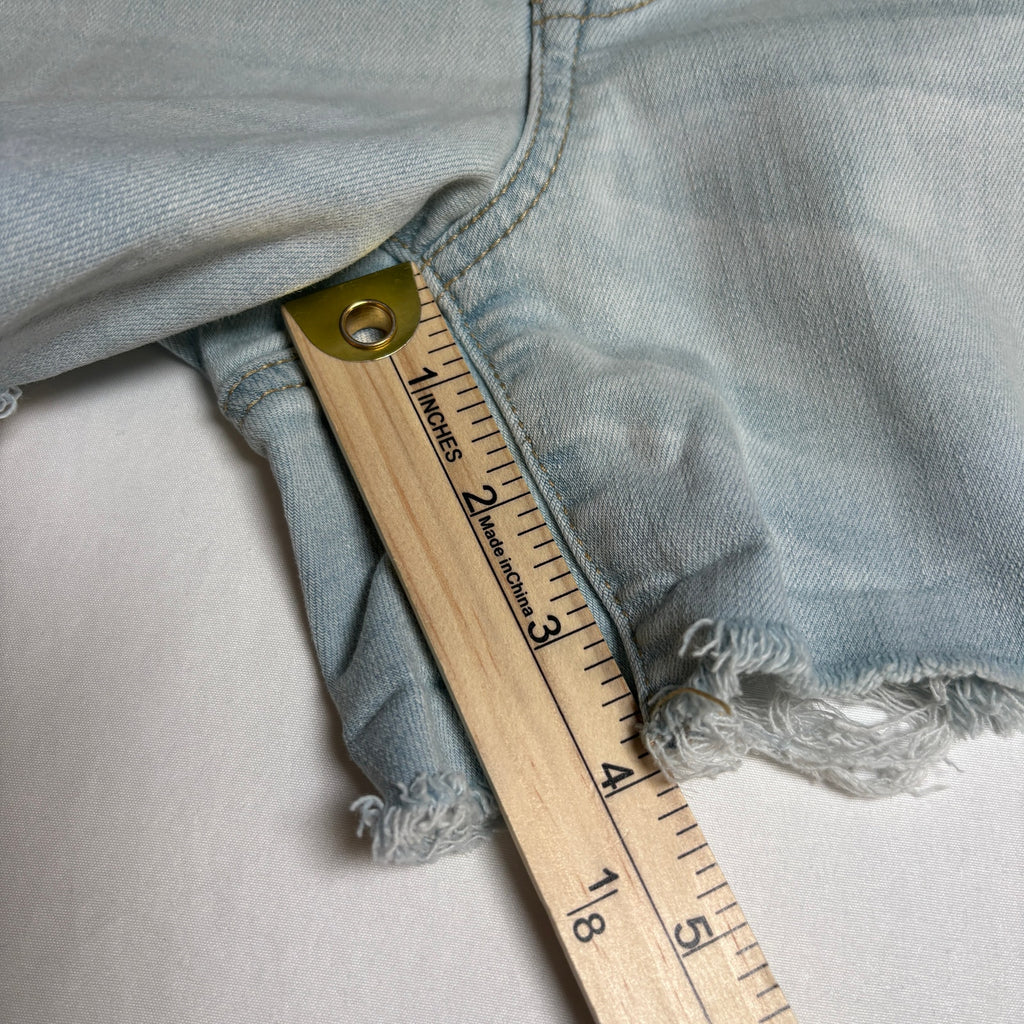 American Eagle Next Level Stretch Denim Shorts Womens 8 Light Wash