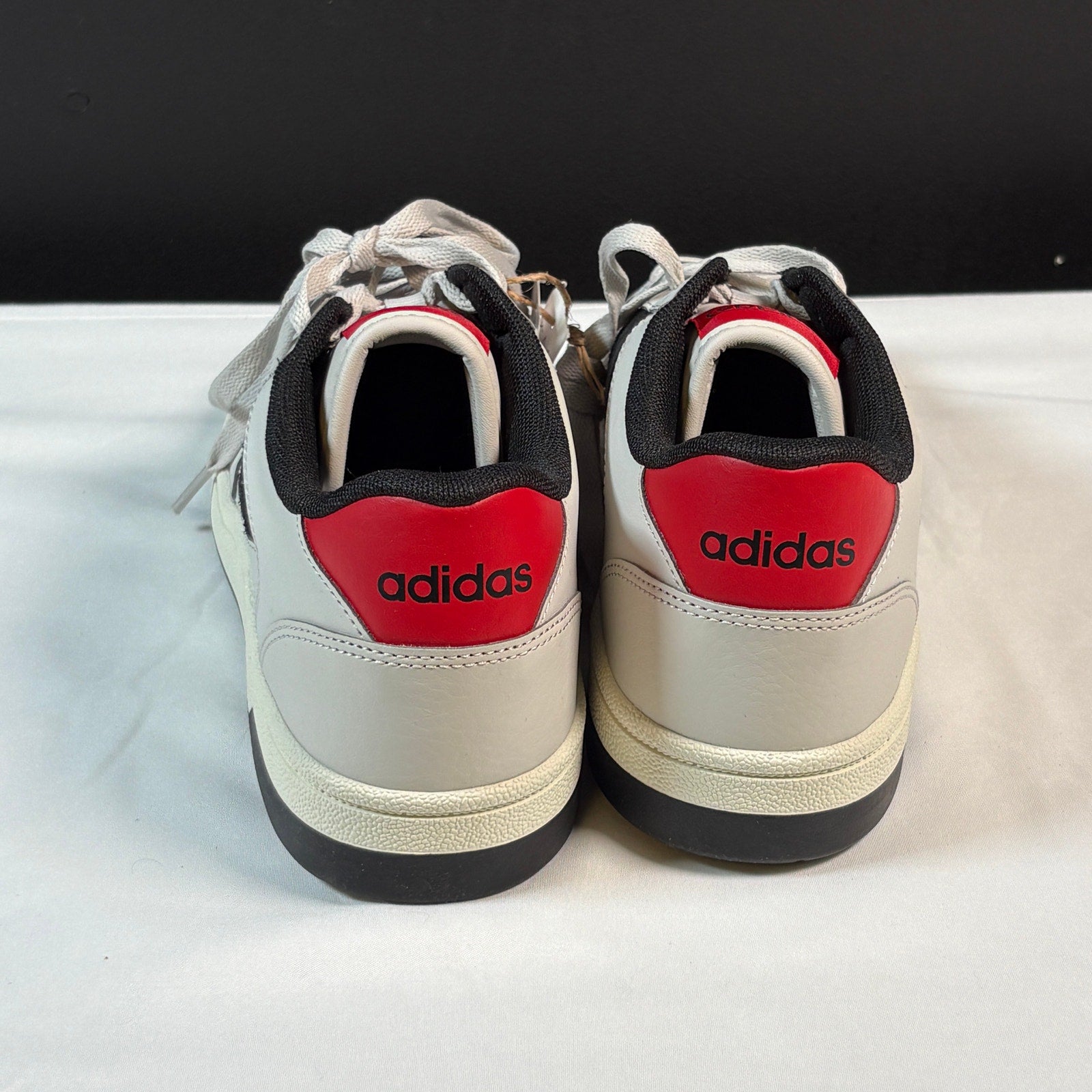 Adidas Break Start Sneakers Mens Size 7 Gray Black Red New