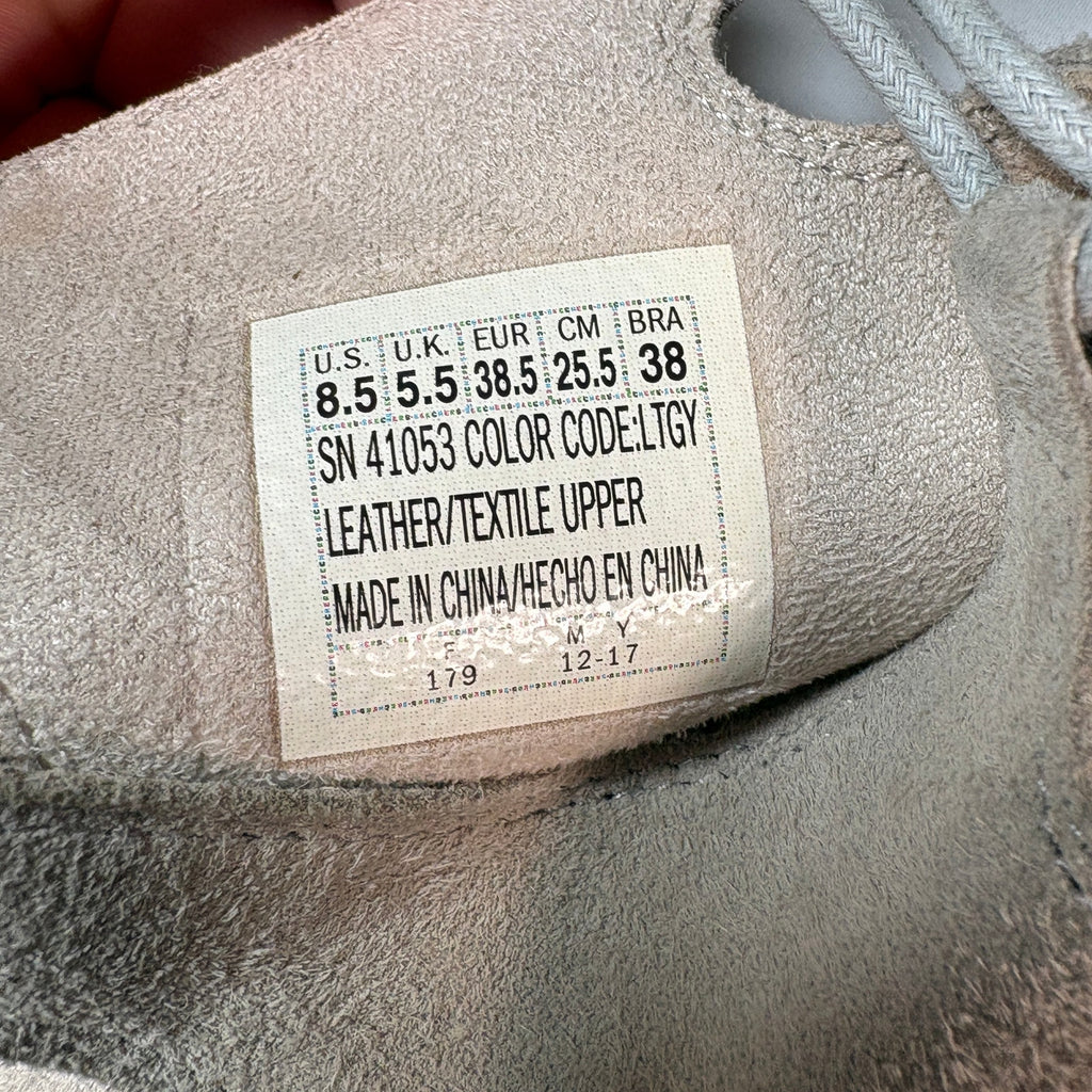 Skechers Memory Foam Wedge Sandals Womens 8.5 Beige Suede Lace