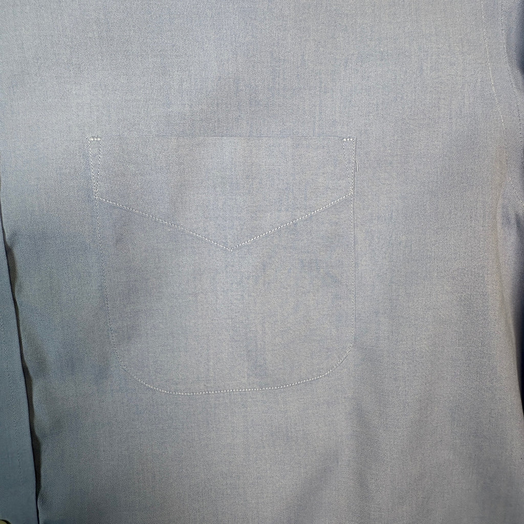 Jos A Bank Traveler’s Collection Dress Shirt 16.5 35 Blue Button Down Cotton