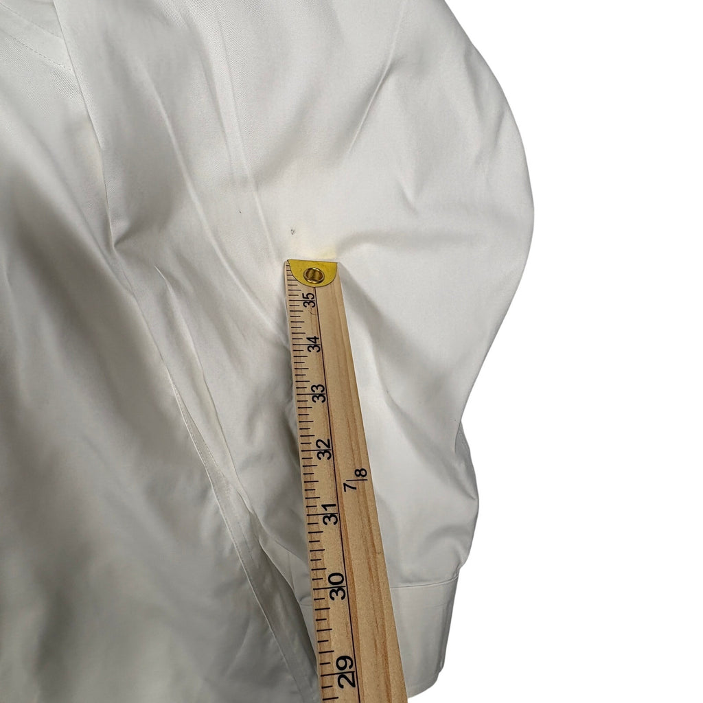 Jos A Bank Traveler Dress Shirt Mens L 16.5 35 White Cotton Button Up