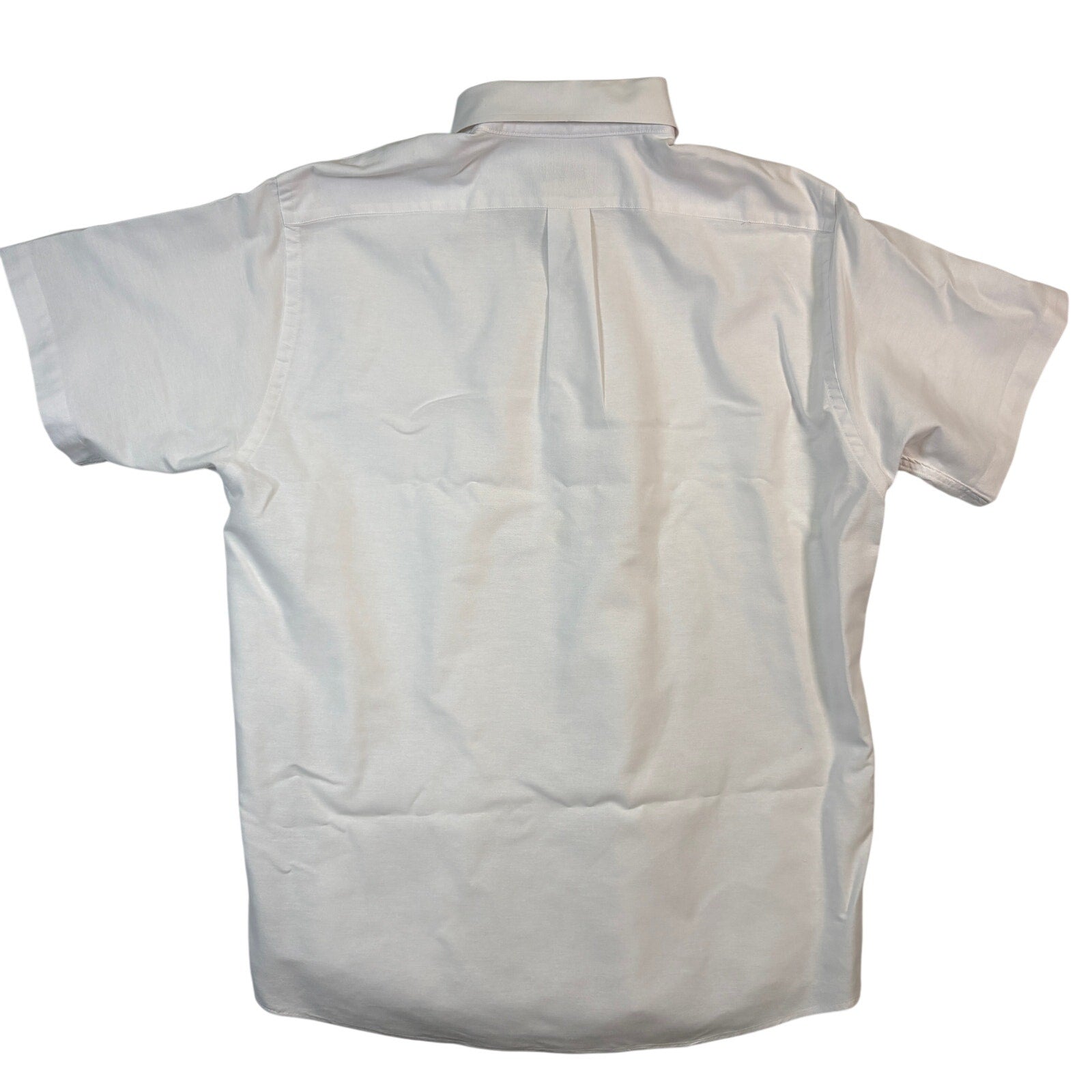Arrow Dover Oxford White Button Down Shirt Mens 17 Cotton Blend USA
