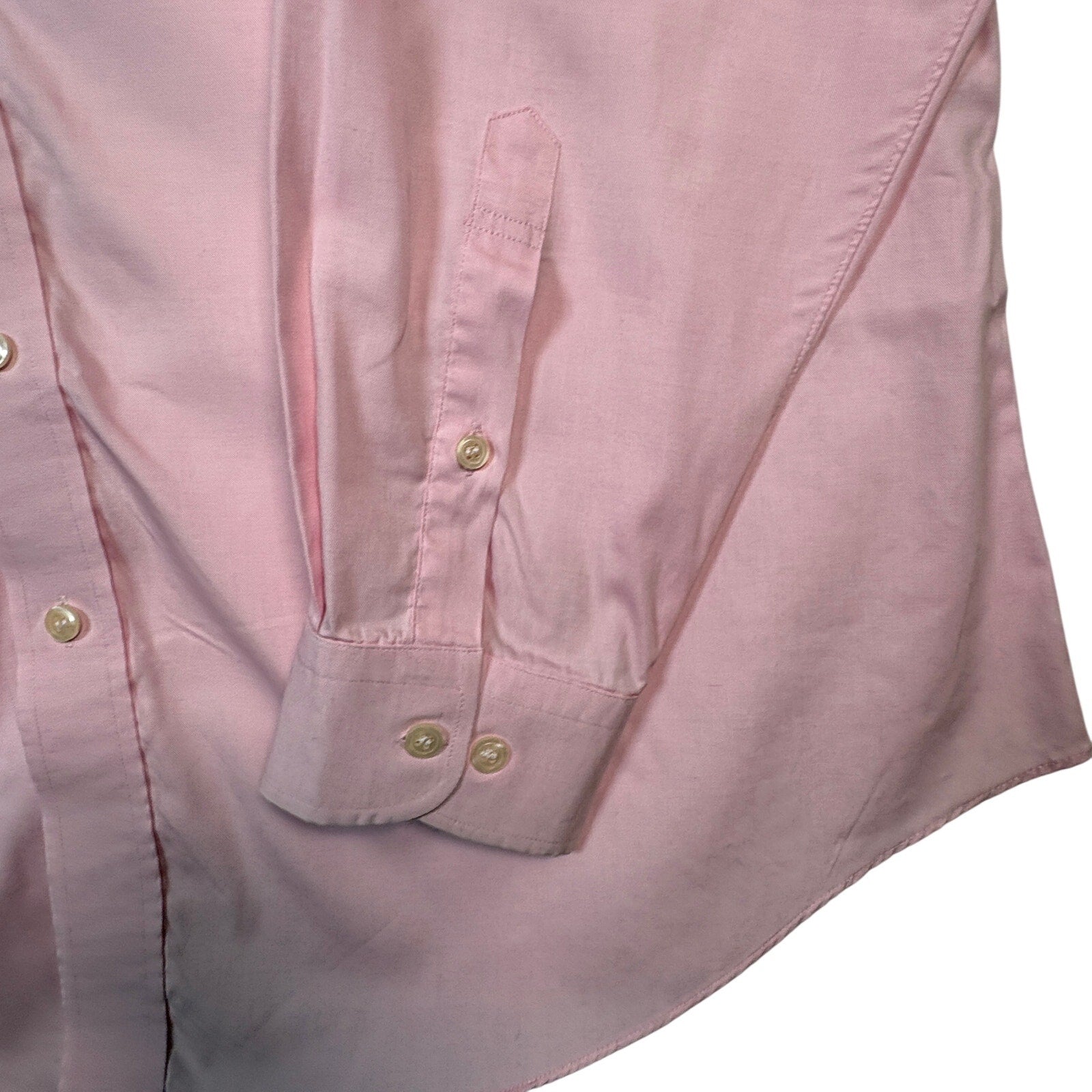 Bobby’s Fashions Button Down Dress Shirt Mens Pink LS Custom Tailored Hong Kong