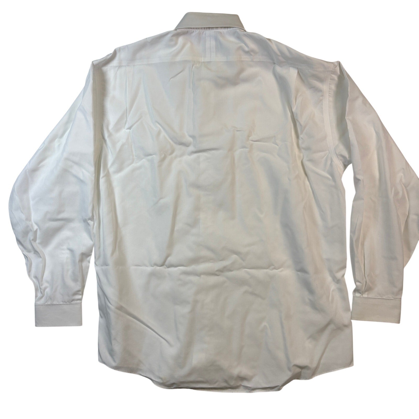 Jos A Bank Stays Cool Dress Shirt Mens 16.5 35 White Cotton LS