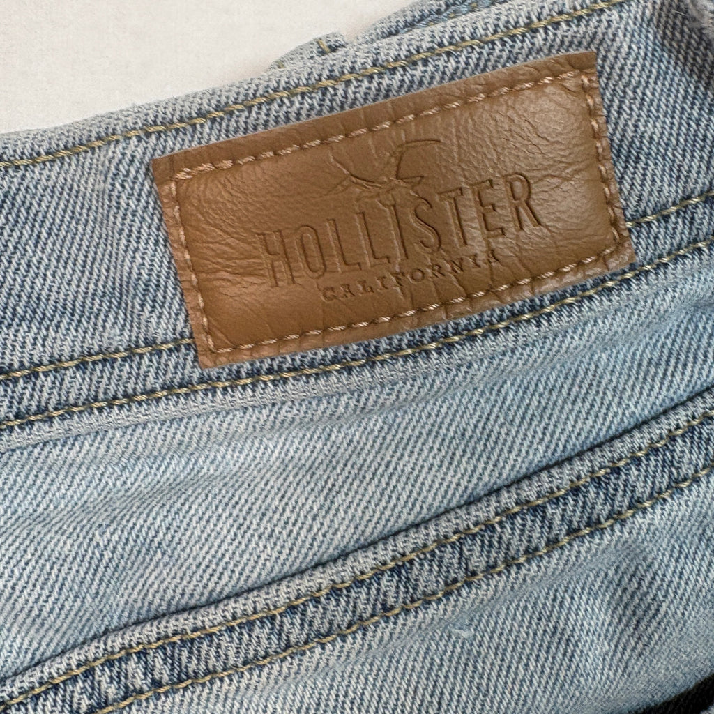 Hollister High Rise Vintage Short 4 Light Wash Distressed Denim Shorts Womens W25