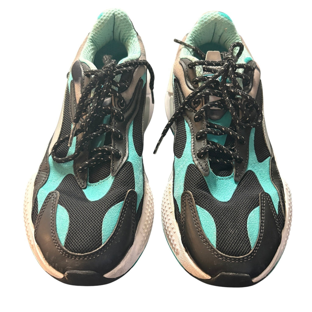Puma RS-X AMG Petronas Mens 8 Black Teal Running Sneakers
