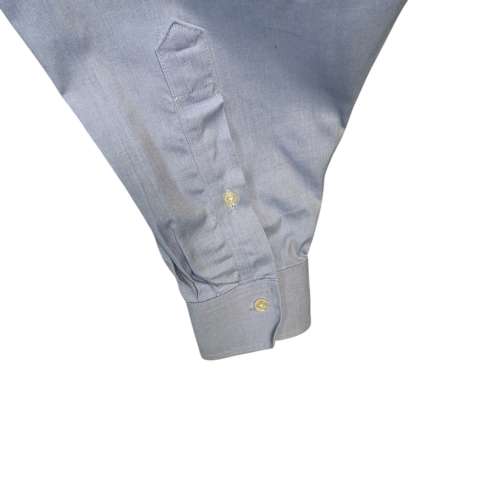 Jos A Bank Traveler Dress Shirt Mens 16.5 35 Blue Check Button Down Cotton LS