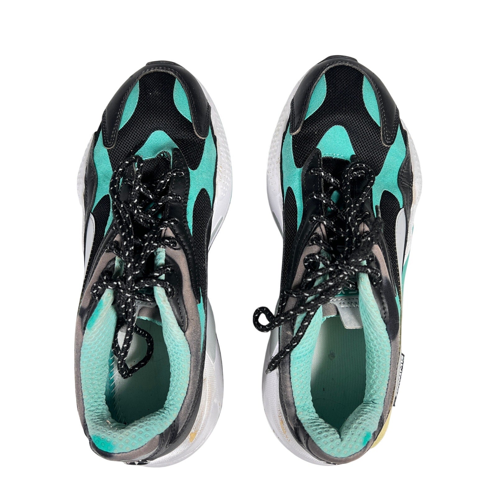 Puma RS-X AMG Petronas Mens 8 Black Teal Running Sneakers