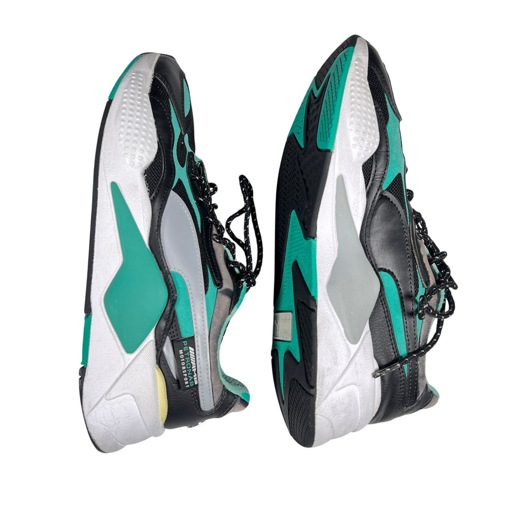 Puma RS-X AMG Petronas Mens 8 Black Teal Running Sneakers