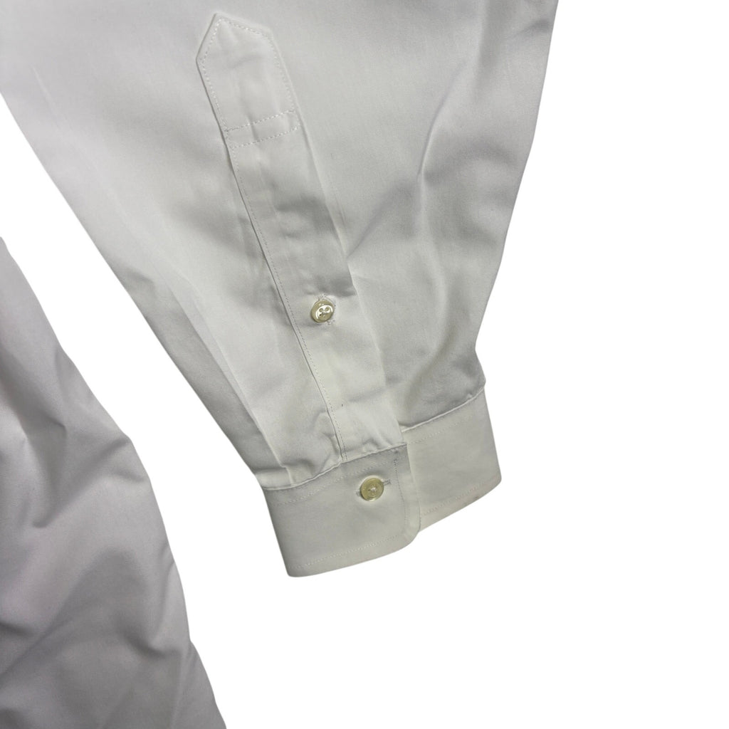 Jos A Bank Stays Cool Dress Shirt Mens 16.5 35 White Cotton LS