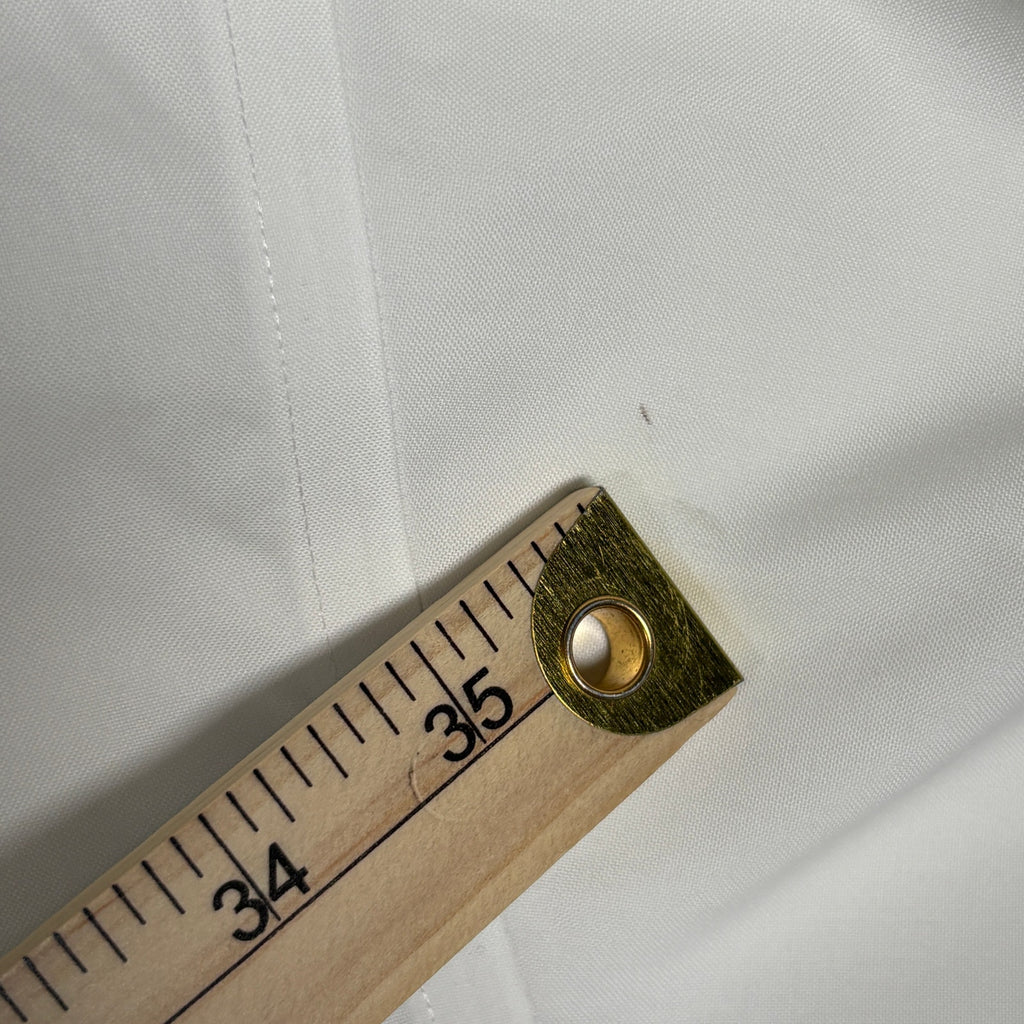Jos A Bank Traveler Dress Shirt Mens 16.5 35 White Long Sleeve Button Up Cotton